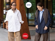 40代の洗練トラッドは「お父さん」っぽコーデに「パール」で女性らしく着こなすと完成します！