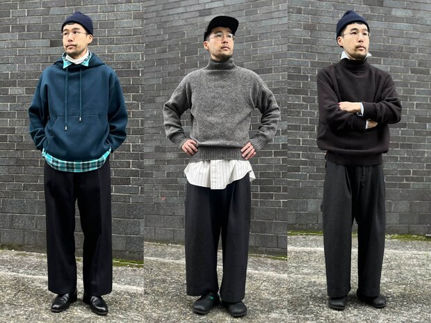 スエット、タートルネックニット限定！本当におしゃれな人が実践してる【冬のシャツ重ね着テク】3選