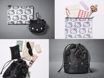 オトナミューズ1月号＆増刊号付録はモノトーン【ハローキティ】が可愛すぎ❤︎ポーチ＆巾着です！