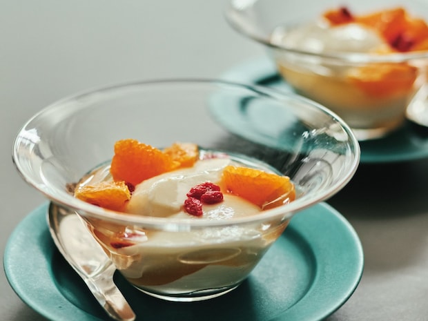 ムラヨシマサユキの大人のフルーツスイーツレシピvol.2  オレンジ杏仁豆腐