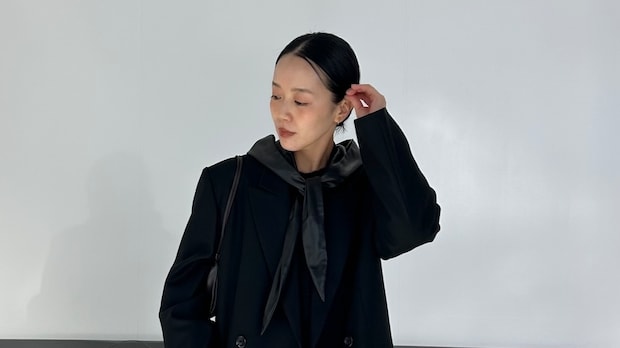 【40代スナップ】胸元の美しさやオーバーサイズ感が最高なチェスターコートに注目|串田翠さん