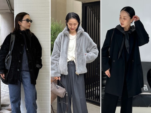 【40代スナップ7選】トレンドのファーもコーデュロイも！アウターを「素材感」で楽しむ人続出♡