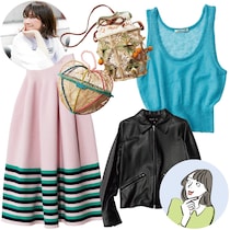 CFCLのスカートもAURALEEのタンクも！ モノトーン派もこの春はキレイなカラーが着たいかも!?