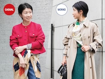 【大人のトラッド】トレンチコーデには差し色「グリーン」を入れて一気に差がつきます！