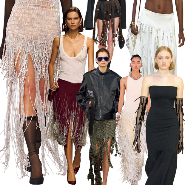 歩くたびに揺れるスカートが素敵！ モードに昇華したフリンジ旋風【2024年春夏ホットキーワード】