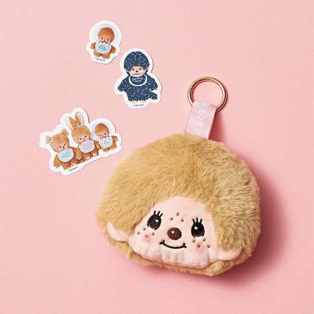 超レア！ブラックモンチッチも♡ sweet2月増刊号付録はモンチッチのフェイスポーチチャーム＆シール豪華3点セット