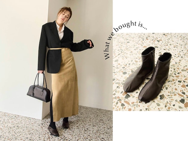 使い勝手よしで永遠に愛せる♡【ザ・ロウ】ミニマルなバッグとフラットブーツはヘビロテ確定！