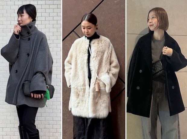 【40代スナップ7選】ベルベットにファー…「モノトーン×素材感」が冬コーデ洒落見せのカギ♡