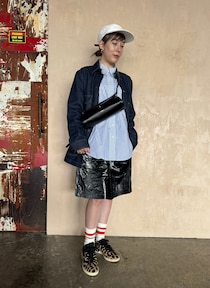 シャカシャカハーフパンツはあえてメンズサイズを選択！【365 DAYS SNAP】林 しずくさんの私服