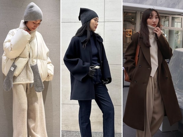 【40代スナップ7選】寒さ本番！「あったか小物」をワントーンコーデの味変に取り入れる人急増♡