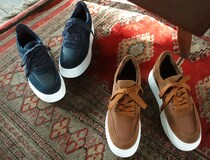 ママにうれしい疲れないキレイめ靴♥ 40代が洒落る絶妙カラーの【ボリュームスニーカー】完成！