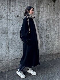 【40代スナップ】タートルネックと一体型⁉ 暖かくて洒落すぎマフラー発見♡｜等 麻理子さん