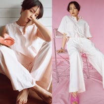 優しいピンクを着まわそう！ NAVE × オトナミューズコラボの高機能シリーズが人気です