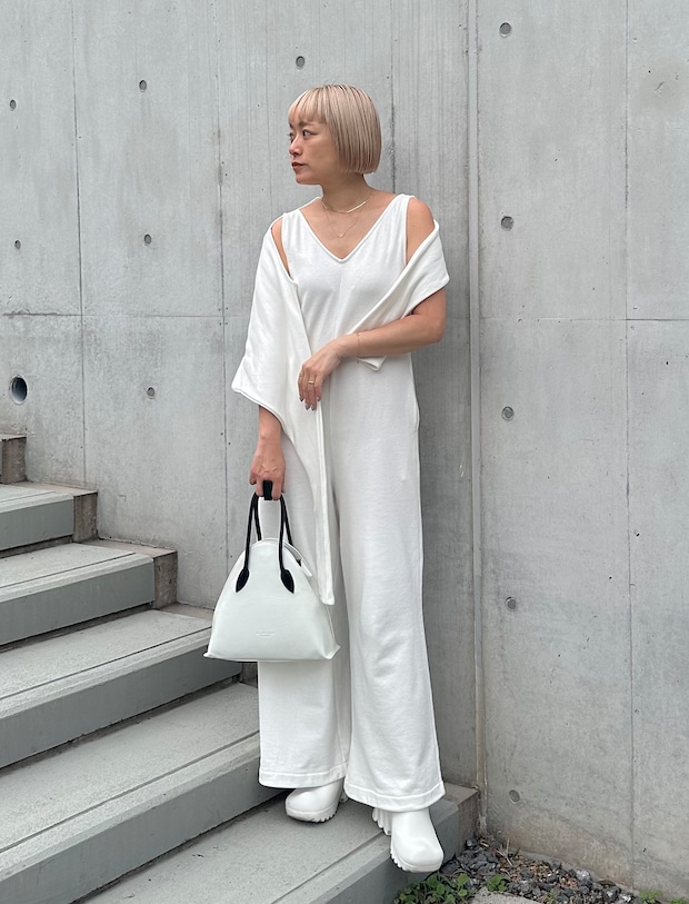 楽ちん&上質スエットでクリーンなオールホワイトスタイルに【365日スナップ】近藤美幸さん