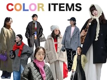 【赤・ピンク・イエロー】シンプル派の40代も今、「差し色」に注目している！業界人スナップ8選