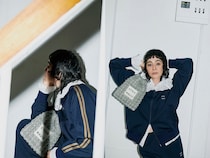 【シテン×金子綾】ジャケットにナップサック、ジャージにレース…！ バッグを主役に大人可愛く♡