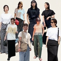 Tシャツにひとつ足すだけ。ファッションのプロによる夏の「薄着のレイヤード」テクニック12連発