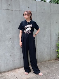 大人の遊び心が詰まった、メリハリのあるブラックスタイル【365日スナップ】田井美也子さん