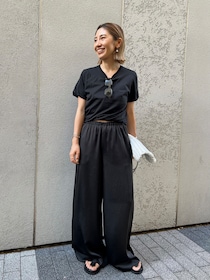 ウエストインしなくてOK！バルーンTシャツで上品に肌見せ【365日スナップ】村田規子さん