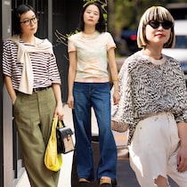 カジュアルボトムと好相性。タイダイ、ボーダーetc.おしゃれ業界人の 【柄T】が主役の私服コーデ