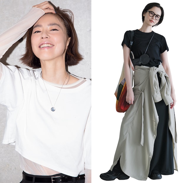 重ね着が上手過ぎる！【浅見れいな・比留川 游】モデルの最新Tシャツスタイル拝見