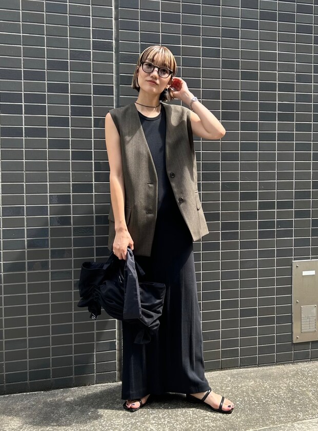 カップ入りで楽なのにスタイリッシュ！アメスリワンピ、使えます【365日スナップ】宇佐美菜々さん