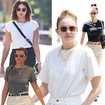 Tシャツに【大ぶりのシルバージュエリー】を重ねづけする大人、増えてます！