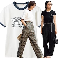 レトロ感満載の 【リンガーTシャツ】を40代以上が着るなら「キレイめボトムス」が正解です