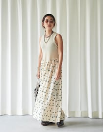 1着でOK！鮮度を上げるドッキングドレスは大人コーデの強い味方【365日スナップ】内田志乃婦さん