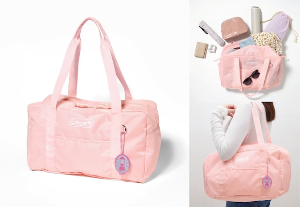 ピンク色のコールマンだ♡sweet4月号の撥水ボストン&チャーム2点セット付録が可愛くて実力派過ぎ