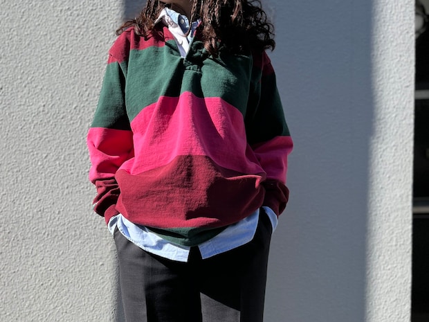 1枚で旬コーデ完成！一大トレンドの【カラーブロック】は名品ラガーシャツで簡単にトライできる！