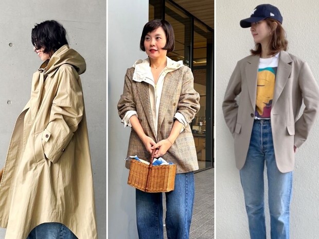 今買って、春まで使える「ベージュカラー」のアウターを手に入れる人続出!【40代スナップ7選】