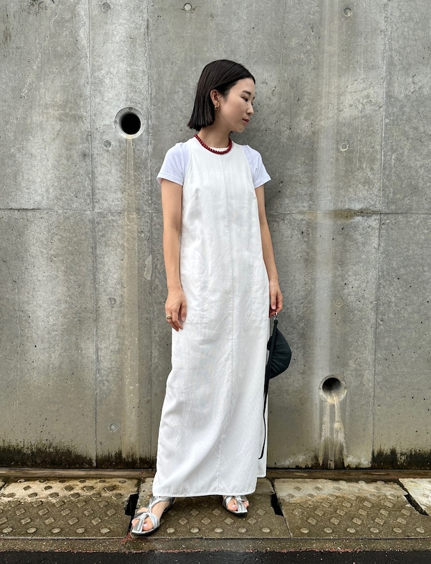 毎年愛用しているアメスリワンピ、今年はTシャツのレイヤードで♡【365日スナップ】山﨑有希さん