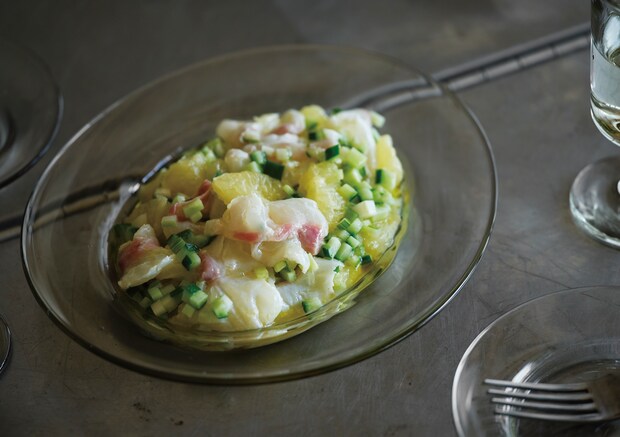 スーパーの刺身を使って簡単、乾杯のおつまみにも♡ ごちそう魚料理『鯛と柑橘のセビーチェ』