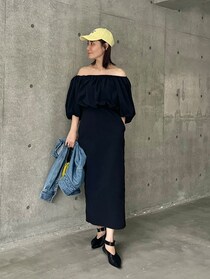 洗濯機OK、オフショルにできる天才ワンピースは週２～３回着ちゃう【365日スナップ】東原妙子さん