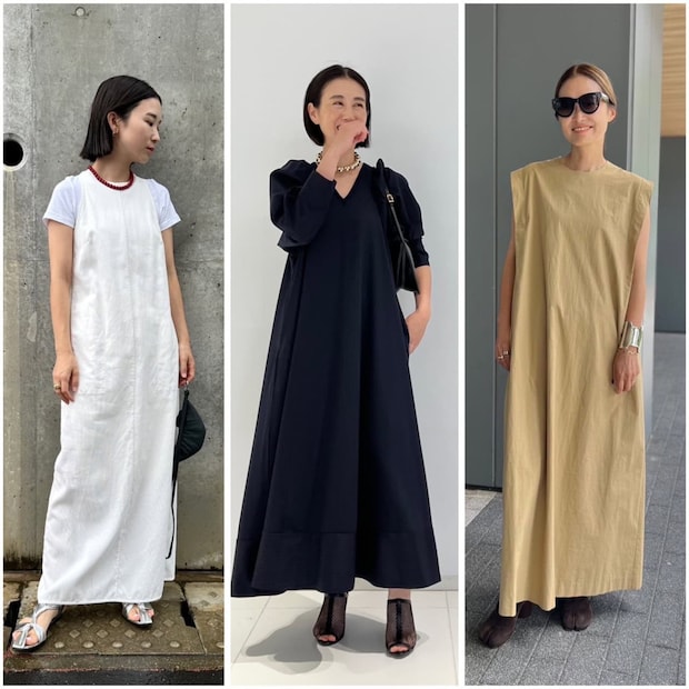大人はロングワンピがマストハブ！ おしゃれ業界人の愛用ワンピーススナップまとめ【7/22～7/28】