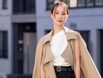 【ハンサムアウター】はフレアパンツ合わせで女っぽく！｜おしゃれな人の春アイテムコーデのコツ