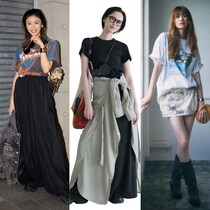 山田優、ヨンアらオトナミューズモデル7人の私服Tシャツコーデ大集合！腰巻きなどおしゃれテク満載