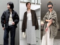 【40代スナップ7選】ライダースにミリタリー。メンズライクなアウターに春は「白」投入が鉄板！