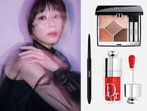 夏帆さんの芯のある透明感引き立つ、「ふっくらジューシー唇」メイク【河北メイク×ディオール】