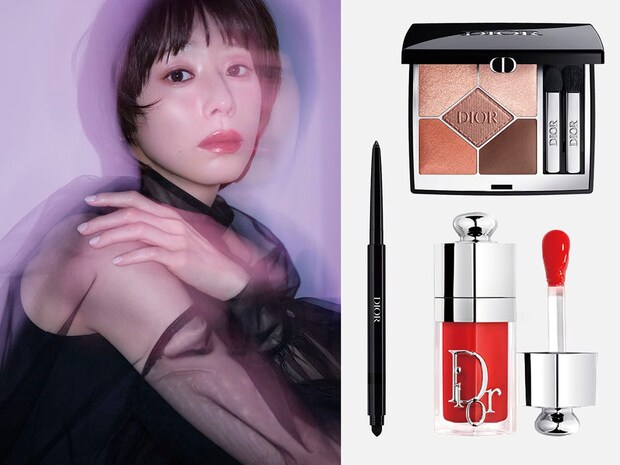 夏帆さんの芯のある透明感引き立つ、「ふっくらジューシー唇」メイク【河北メイク×ディオール】