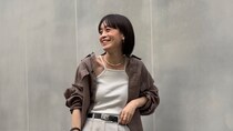 【40代スナップ】「リネンシャツ」を羽織って程よく肌見せ。こなれコーデ完成！｜山下咲知子さん
