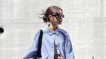 【40代スナップ】オーバーサイズな古着「メンズシャツ」は着まわし力も最高！｜鳴島知紘さん
