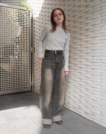 たっぷりルーズでヴィンテージ感満載デニムが主役！【365日スナップ】久保園明日香さん