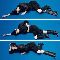 【体型カバーも叶うコーデ】「デニムのハーフパンツ×ロングブーツ」で脚のラインをキレイ見え可能！