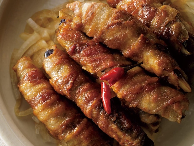 豚バラ肉のコクになすのジューシーさ、甘酸っぱ味が食欲そそる【なすの肉巻き南蛮だれ】レシピ