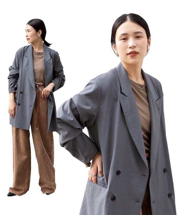 おしゃれな人の「シャツのように羽織れる」ジャケットのコーデに注目!【佐藤有華さんの私服スナップ】