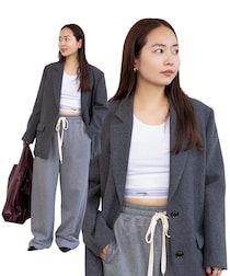 軽やかなジャケットスタイルは「ジャストで着ない＆スポーティ」がコツ！【髙㟢里美さんの私服スナップ】