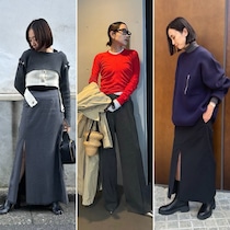 アクセント使いで甘すぎないニットコーデ流行！おしゃれ業界人のリアルスナップまとめ【11/11～11/17】