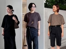 間違いない大人のTシャツコーデは「ダークトーン」でまとめるのがカギです【40代スナップ7選】